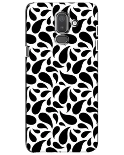 Чехол для Samsung Galaxy J8 2018 (J810) с картинкой «Контрастные черные капли»