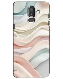 Чехол для Samsung Galaxy J8 2018 (J810) с картинкой «Пастельные нежные волны»