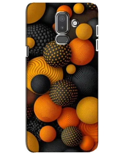 Чехол для Samsung Galaxy J8 2018 (J810) с картинкой «Объемные оранжевые сферы» Чехол для Samsung Galaxy J8 2018 (J810) с картинкой «Объемные оранжевые сферы»