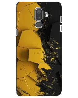 Чехол для Samsung Galaxy J8 2018 (J810) с картинкой «Золотые осколки геометрии»