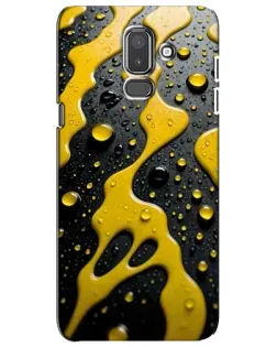 Чехол для Samsung Galaxy J8 2018 (J810) с картинкой «Жидкое желтое золото»
