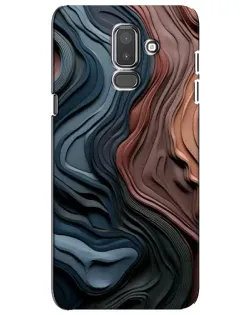 Чехол для Samsung Galaxy J8 2018 (J810) с картинкой «Цветные волны каньона»