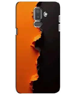 Чехол для Samsung Galaxy J8 2018 (J810) с картинкой «Оранжевый разлом»