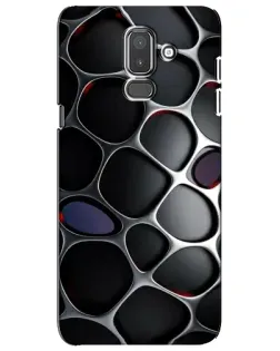 Чехол для Samsung Galaxy J8 2018 (J810) с картинкой «Объемная темная решетка»