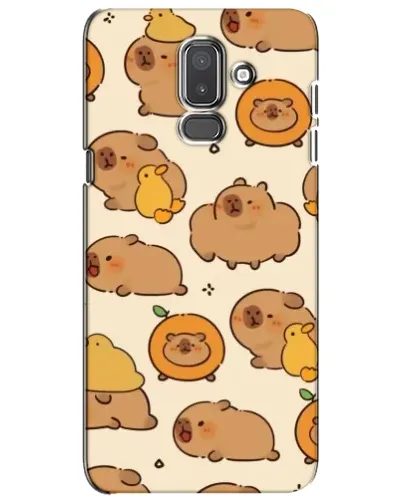 Чехол для Samsung Galaxy J8 2018 (J810) с картинкой «Капибары с апельсинами»