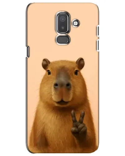 Чехол для Samsung Galaxy J8 2018 (J810) с картинкой «Капибара виктория»