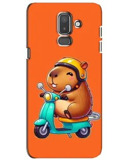 Чехол для Samsung Galaxy J8 2018 (J810) с картинкой «Капибара на скутере» Чехол для Samsung Galaxy J8 2018 (J810) с картинкой «Капибара на скутере»