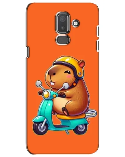 Чехол для Samsung Galaxy J8 2018 (J810) с картинкой «Капибара на скутере»