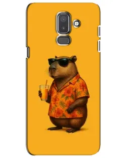 Чехол для Samsung Galaxy J8 2018 (J810) с картинкой «Капибара на отдыхе» Чехол для Samsung Galaxy J8 2018 (J810) с картинкой «Капибара на отдыхе»