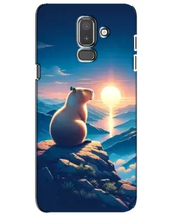 Чехол для Samsung Galaxy J8 2018 (J810) с картинкой «Закат солнца с капибарой» Чехол для Samsung Galaxy J8 2018 (J810) с картинкой «Закат солнца с капибарой»