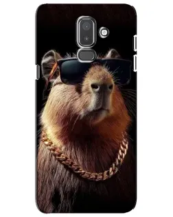 Чехол для Samsung Galaxy J8 2018 (J810) с картинкой «Капибара золотая цепь» Чехол для Samsung Galaxy J8 2018 (J810) с картинкой «Капибара золотая цепь»