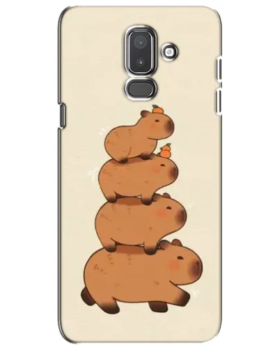 Чехол для Samsung Galaxy J8 2018 (J810) с картинкой «Башня из капибар»