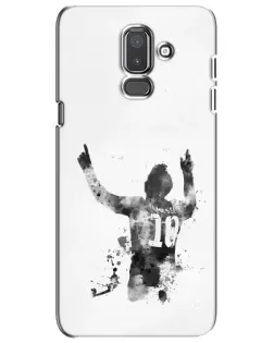 Чехол для Samsung Galaxy J8 2018 (J810) с картинкой «Messi ART»