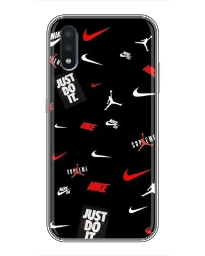 Чехол для Samsung Galaxy M01 (M015) с картинкой «Nike Mix Pattern»