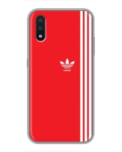 Чехол для Samsung Galaxy M01 (M015) с картинкой «Красный минимализм Adidas»