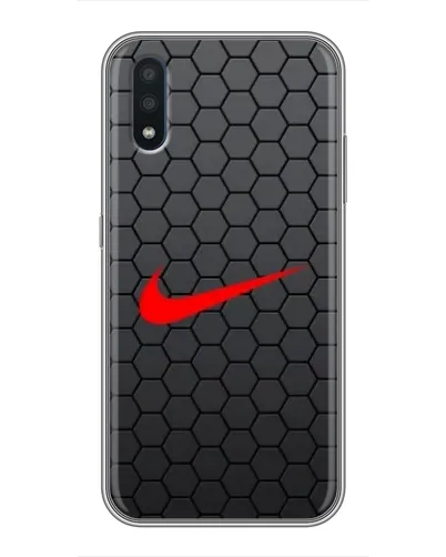 Чехол для Samsung Galaxy M01 (M015) с картинкой «Nike — карбоновая сетка» Чехол для Samsung Galaxy M01 (M015) с картинкой «Nike — карбоновая сетка»