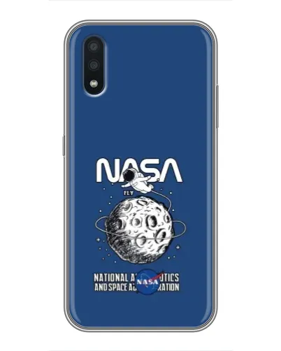 Чехол для Samsung Galaxy M01 (M015) с картинкой «NASA — лунная миссия»