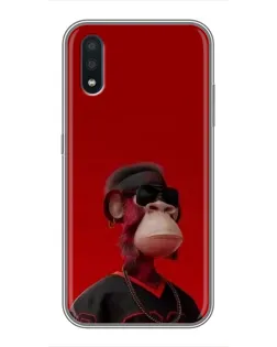 Чехол для Samsung Galaxy M01 (M015) с картинкой «Bored Ape в красном» Чехол для Samsung Galaxy M01 (M015) с картинкой «Bored Ape в красном»