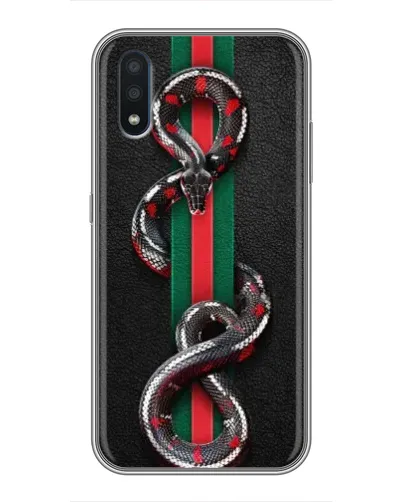 Чехол для Samsung Galaxy M01 (M015) с картинкой «Gucci — змея на полосе» Чехол для Samsung Galaxy M01 (M015) с картинкой «Gucci — змея на полосе»