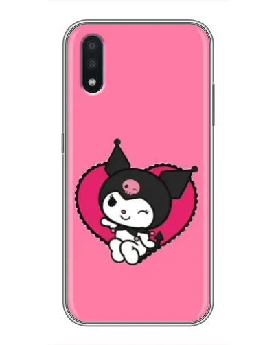 Чехол для Samsung Galaxy M01 (M015) с картинкой «Kuromi — любовь в сердце»