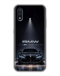 Чохол для Samsung Galaxy M01 (M015) з картинкою «BMW крізь нічне місто»