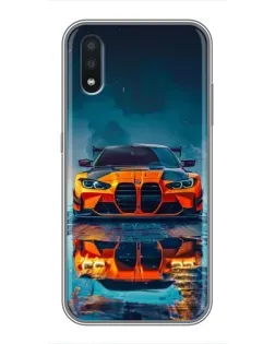 Чохол для Samsung Galaxy M01 (M015) з картинкою «BMW — золота емблема»