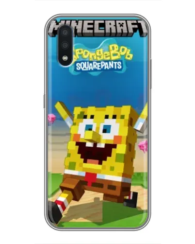 Чехол для Samsung Galaxy M01 (M015) с картинкой «Губка Боб Minecraft» Чехол для Samsung Galaxy M01 (M015) с картинкой «Губка Боб Minecraft»