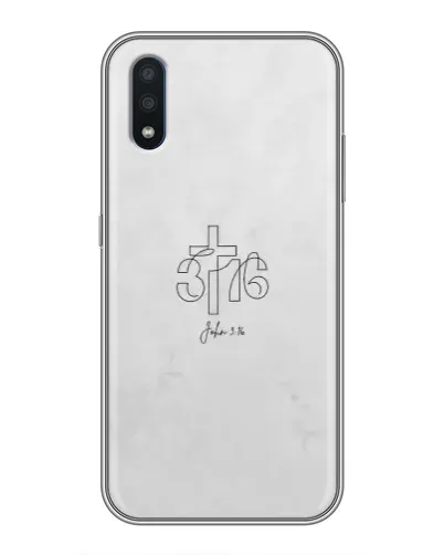 Чехол для Samsung Galaxy M01 (M015) с картинкой «Иоанна 3:16 Крест»