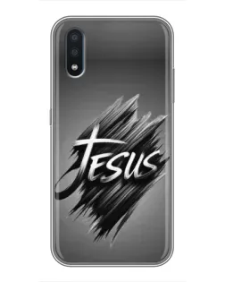 Чехол для Samsung Galaxy M01 (M015) с картинкой «Надпись Jesus Graffiti»