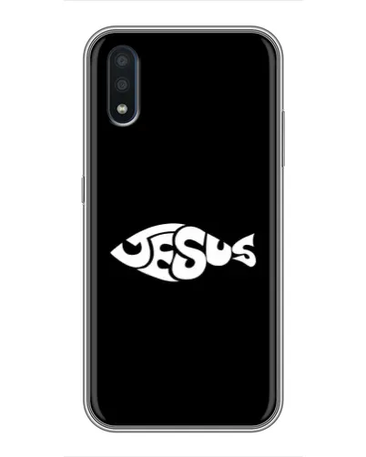 Чехол для Samsung Galaxy M01 (M015) с картинкой «Рыба Jesus» Чехол для Samsung Galaxy M01 (M015) с картинкой «Рыба Jesus»