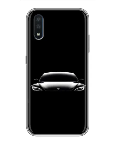 Чехол для Samsung Galaxy M01 (M015) с картинкой «Фары Tesla Night»