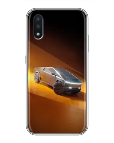 Чехол для Samsung Galaxy M01 (M015) с картинкой «Cybertruck в пустыне»