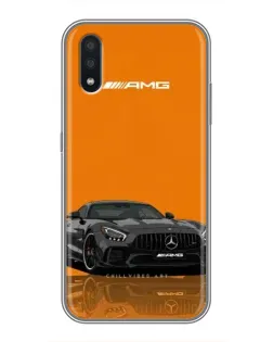 Чехол для Samsung Galaxy M01 (M015) с картинкой «Оранжевый Mercedes AMG»