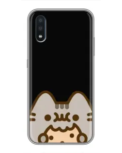 Чехол для Samsung Galaxy M01 (M015) с картинкой «Пушин на черном»