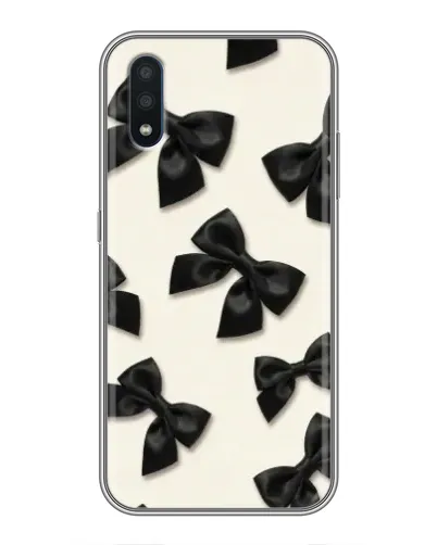 Чехол для Samsung Galaxy M01 (M015) с картинкой «Черные бантики» Чехол для Samsung Galaxy M01 (M015) с картинкой «Черные бантики»
