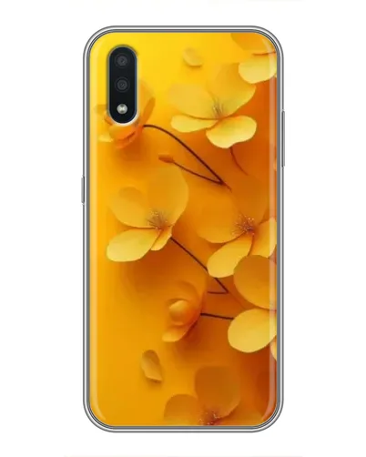 Чехол для Samsung Galaxy M01 (M015) с картинкой «Золотые лепестки»