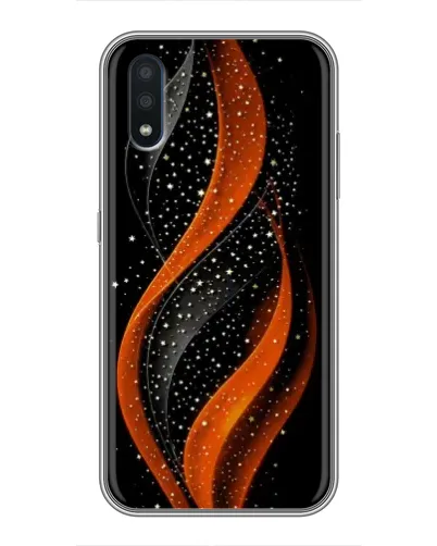 Чехол для Samsung Galaxy M01 (M015) с картинкой «Огненная звездная волна»