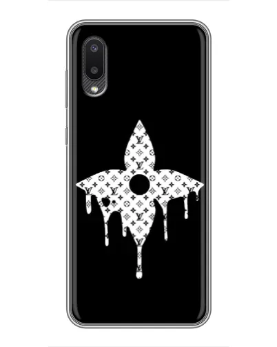 Чохол для Samsung Galaxy M02 (M022) з картинкою «Квіткова монограма»