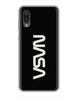 Чохол для Samsung Galaxy M02 (M022) з картинкою «NASA — вертикальний логотип»