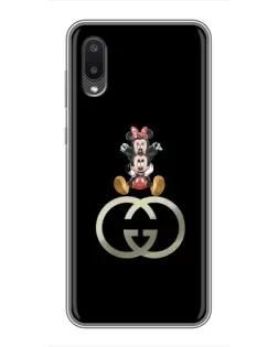 Чохол для Samsung Galaxy M02 (M022) з картинкою «Мінні Маус на лого»