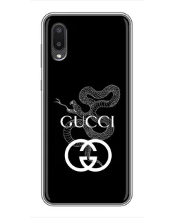 Чохол для Samsung Galaxy M02 (M022) з картинкою «Gucci — срібна змія»