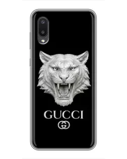 Чохол для Samsung Galaxy M02 (M022) з картинкою «Gucci — срібний лев»