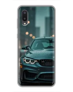 Чехол для Samsung Galaxy M02 (M022) с картинкой «BMW в огнях города»