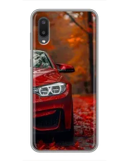 Чехол для Samsung Galaxy M02 (M022) с картинкой «Осенняя BMW M4»