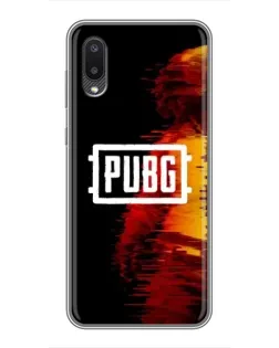 Чохол для Samsung Galaxy M02 (M022) з картинкою «Яскравий логотип PUBG»