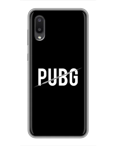 Чехол для Samsung Galaxy M02 (M022) с картинкой «PUBG — белый логотип» Чехол для Samsung Galaxy M02 (M022) с картинкой «PUBG — белый логотип»
