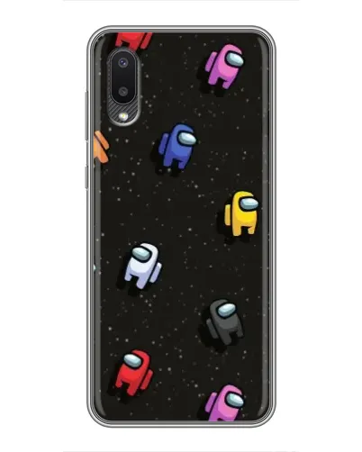 Чехол для Samsung Galaxy M02 (M022) с картинкой «Космический паттерн Among Us» Чехол для Samsung Galaxy M02 (M022) с картинкой «Космический паттерн Among Us»