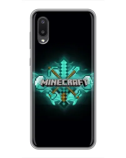 Чехол для Samsung Galaxy M02 (M022) с картинкой «Minecraft Diamond лого» Чехол для Samsung Galaxy M02 (M022) с картинкой «Minecraft Diamond лого»