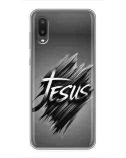 Чехол для Samsung Galaxy M02 (M022) с картинкой «Надпись Jesus Graffiti»