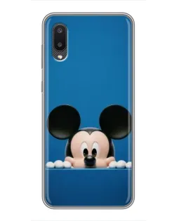Чохол для Samsung Galaxy M02 (M022) з картинкою «Міккі виглядає»